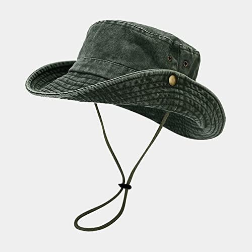 Jeans unissex lavado com o chapéu clássico de balde de boonie chapéu de chapéu de chapéu de chapéu