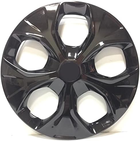 Conjunto de copri de tampa de 4 rodas de 15 polegadas preto cubo preto encaixa o acento hyundai