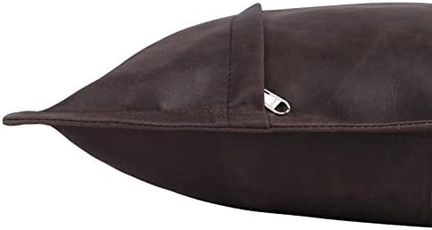 Capa de travesseiro de couro de casquim de Qawach - Caixa de almofada de sofá - tampas decorativas