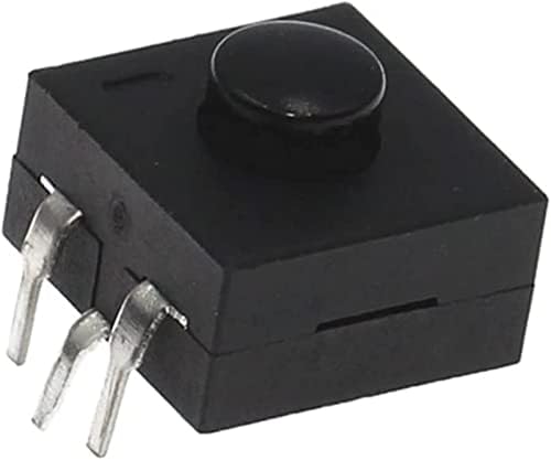 Berrysun Micro Switch 10pcs D C 30V 1a 3pin Black Push Buttern interruptor para tocha elétrica 3p curvada