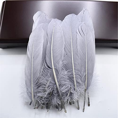 50 PCS Shell Pink Stick Hard Bon Feathers para Roupas 5-7 /12-18cm Acessórios para decoração de casa