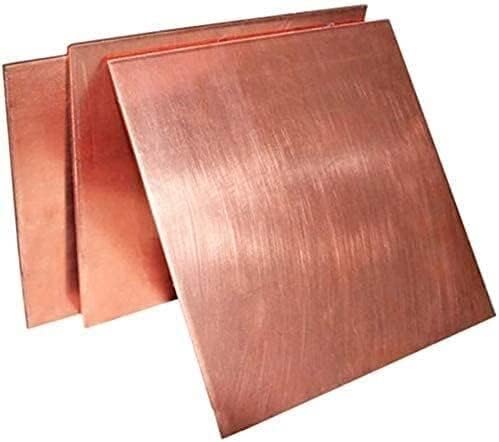 Placa de cobre de cobre de folha de cobre de metal yiwango 6 6 tamanhos diferentes para, artesanato,