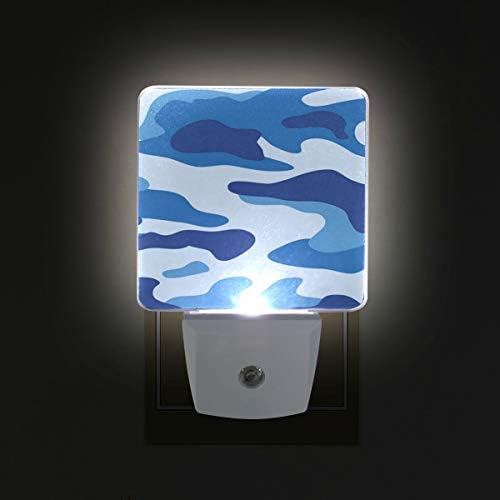 2 plug-in plug-in LED Night Lights com camuflagem 3 luz noturna com crepúsculo para Dawn Sensor Luz