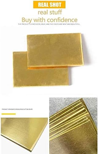 Yiwango Brass Folha de espessura de 2 mm para artesanato de metalia DIY, várias especificações folha de