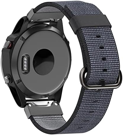 Ghfhsg 22mm liberação rápida nylon watchband strap for garmin fenix 6x 6 pro smartwatch watch easyfit wrist