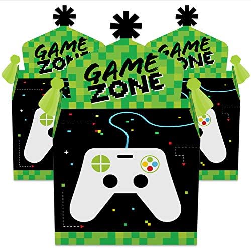 Big Dot Of Happiness Game Zone - Favores de festa de caixa de tratamento - Pixel Video Game Party ou Birthday