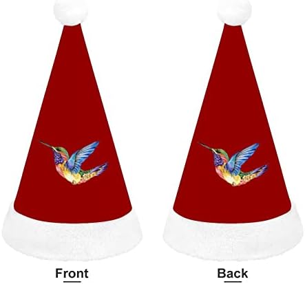 Hummingbird Tattoo Christmas Papai Noel Hat para Red Xmas Cap Favors Favors de Ano Novo Festivos Festas