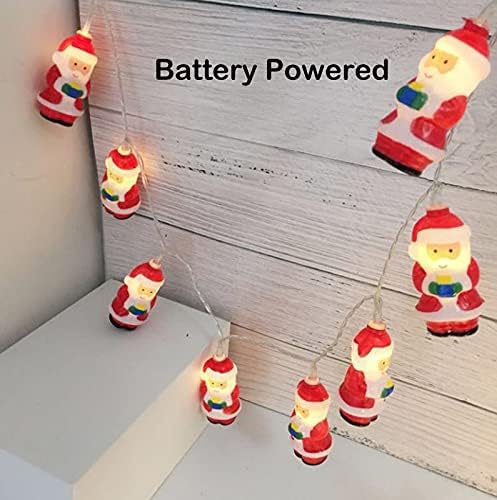 Decorações de Natal Luzes de Faixa de Natal Bateria Decorativa de Natal Powerd 6,6 pés 9,8 pés Fuzas de