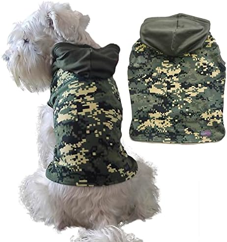 Camisa de cachorro Silopets para cães pequenos com capuz - camisa de cachorro pequena e macia e elástica para