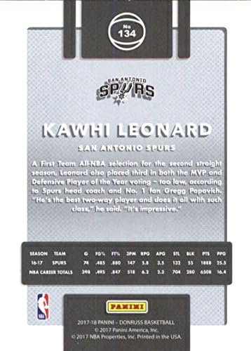 2017-18 Donruss 134 Kawhi Leonard Spurs