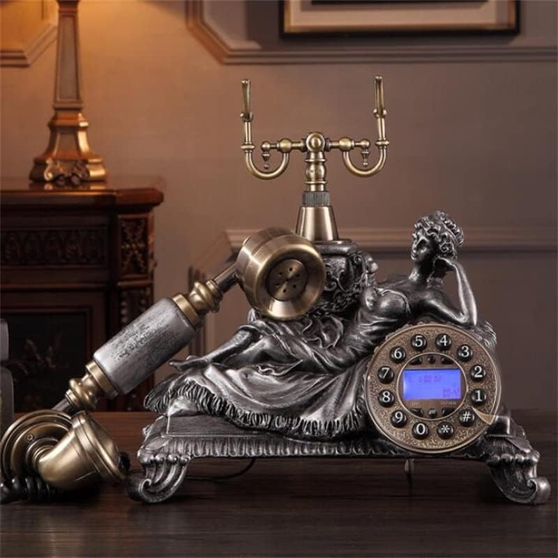 Gayouny Landlin Telephone para escritório em casa Hotel Decoration Crafts Gift Desk Telefone Follítio
