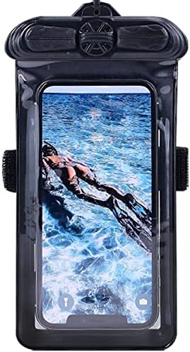 Caixa de telefone Vaxson Black, compatível com o OnePlus Ace Race à prova d'água Bolsa Dry Bag [não
