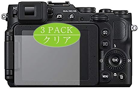Protetor de tela Synvy [3 pacote], compatível com Nikon Coolpix P7800 61/45/R1 Protetores de filme