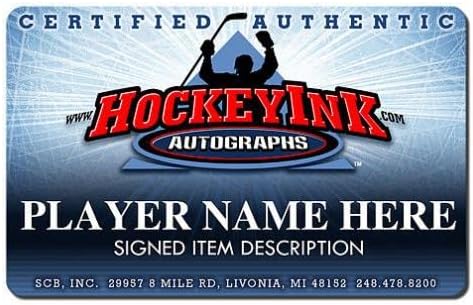 Artemi Panarin autografou Chicago Black Hawks Breadman Puck Official Puck - Pucks autografados da NHL