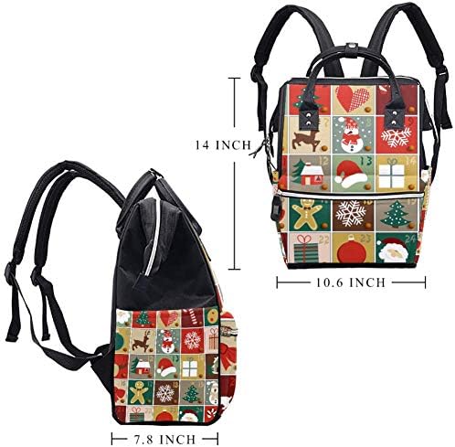 Calendário de Natal mudando bolsas de bebê viagens mochila de backpack bag de fraldas