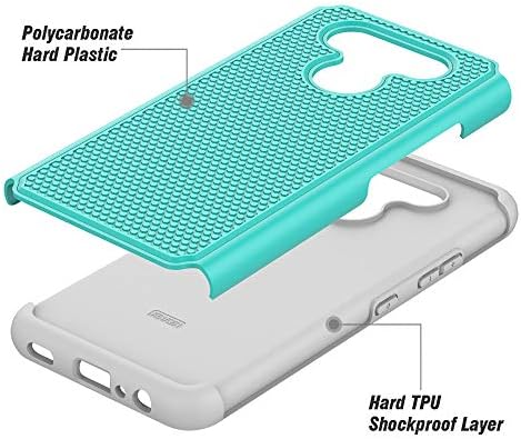 Capa de capa de telefone à prova de choque do Syoner para LG K51 [turquesa]