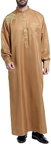 Camisas de vestido de verão BMISEGM para homens FIT regulares masculinos casuais árabes de colarinho