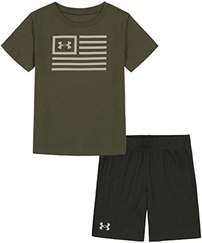 Under Armour Boys Outdoor Conjunto, calças ou shorts coesos e top