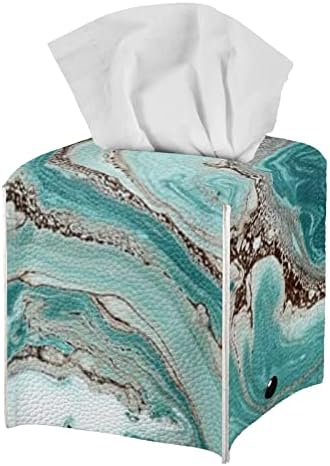 Caixa de lenço de lapidação de mármore verde Fuibeng Capas de papel de papel de papel facial de papel