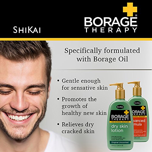 Shikai-terapia de borragem loção avançada à base de plantas, alívio calmante e hidratante para a pele seca,