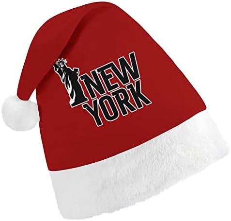 Estátua de Liberdade de Nova York chapéu de Natal macio Papai Noel Cap Funny Beanie para a festa