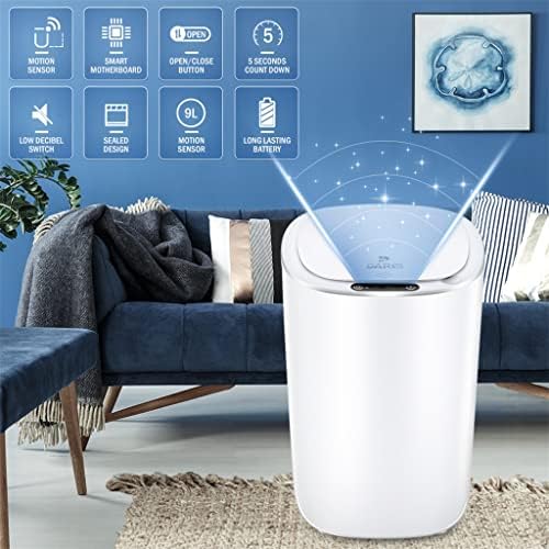 Lixo do sensor Zyswp pode eletrônico automático banheiro doméstico quarto quarto de estar à prova