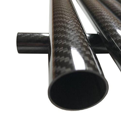 Karbxon - tubo de fibra de carbono - preto - 25 mm x 23mm x 1000 mm - hastes de fibra de carbono