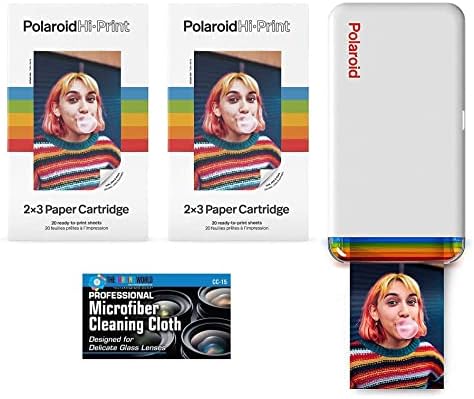 The Imaging World Polaroid Hi -Print - Bluetooth conectado 2x3 Pocket Phone Photo Printer com sete polaroid