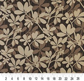 A0030C Brown Beige e Midnight Abstract Leave
