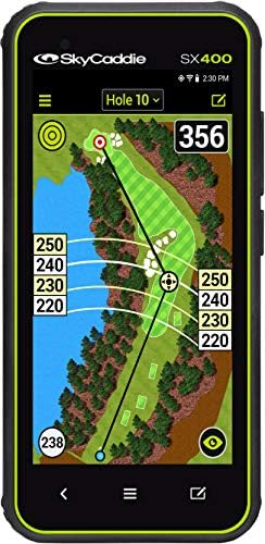 Skycaddie SX400, GPS de golfe portátil com tela de toque de 4 polegadas, preto,