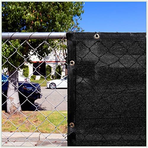Colourtree 4 'x 2' Black Dog Kennel Shade Crata Tampa Rede de 90% Tarpe de protetor solar com ilhós ao ar livre,