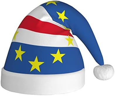 Cxxyjyj Bandeira do Cabo Verde chapéu de natal Homem a festa da mulher, suprimentos unissex de Papai