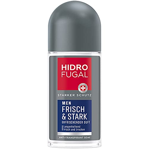 Hidrofugal Men Fresh & Stark Roll-on, forte proteção antitranspirante com fragrância refrescante, desodorante