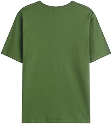 Camiseta para homens Casual Summer Manga curta Camiseta redonda de pescoço de moda de palmeira de palmeira