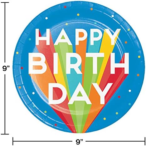 Placas criativas de papel para conversão de feliz aniversário, 8 ct