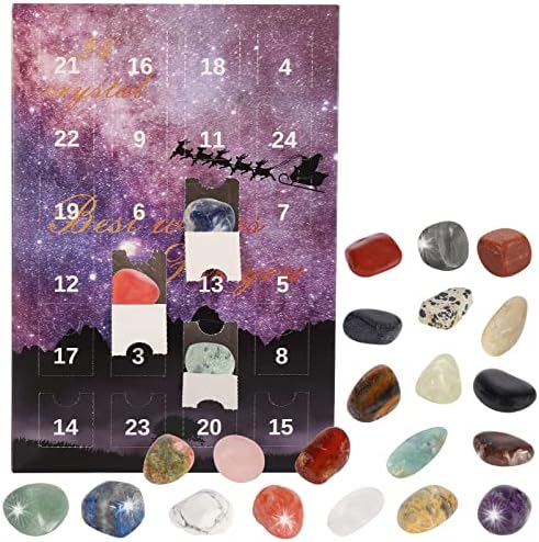 Calendário de advento de pedras preciosas 2022 meninos meninos adultos calendário adulto para 24