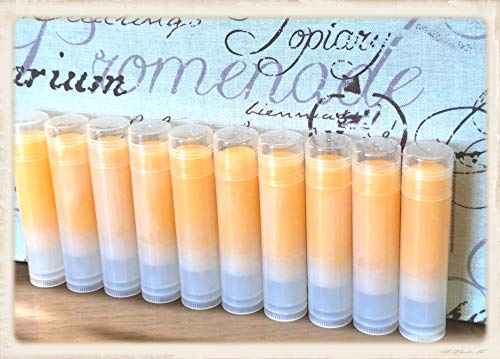 10 protetores labiais Mimosa em tubos claros no atacado a granel sem marca