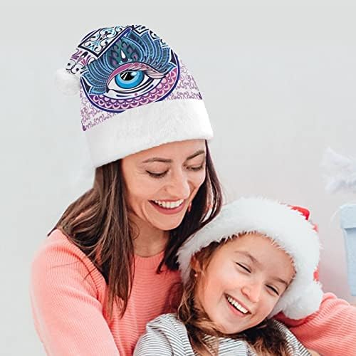 Tribal Fatima Hand chapéu de natal Papai Noel para adultos unissex Comfort Comfort Classic Xmas