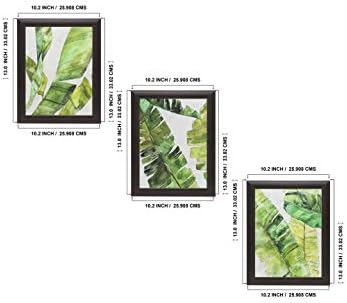 Conjunto de Indianara de 3 pares de pinturas de arte modernas sem vidro 10,2 x 13, 10,2 x 13, 10,2 x 13 polegadas