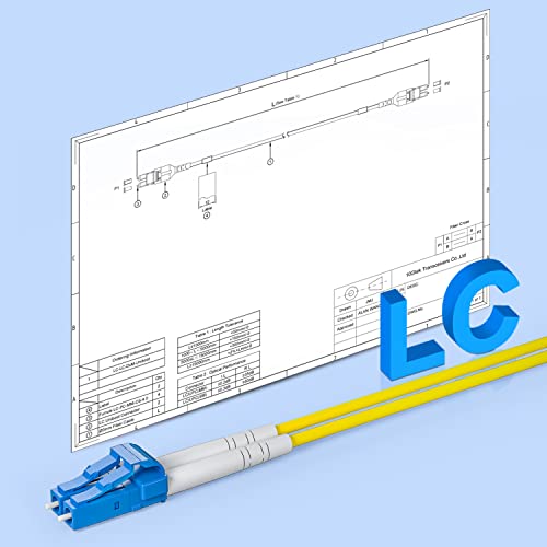 Cabo de adesivo de fibra - LC para LC OS2 10GB/Gigabit SingleMode Jumper Duplex 9/125 LSZH Fiber Optic