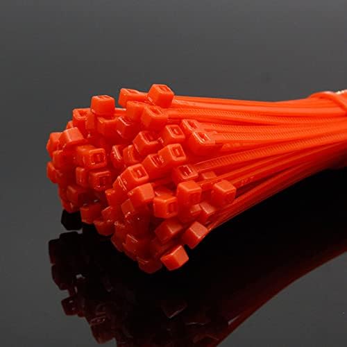 JHXTZ ZIP laços, 100pcs Red Zip 8 polegadas, laços de plástico pequenas zípias de gravata de cabo, gerenciamento