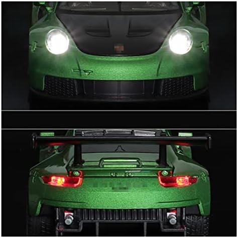 Lurb Scale Car Modelo para Porsche 911 RSR Sports Ligloy Modelos de carros fundidos veículos Modelo de metal