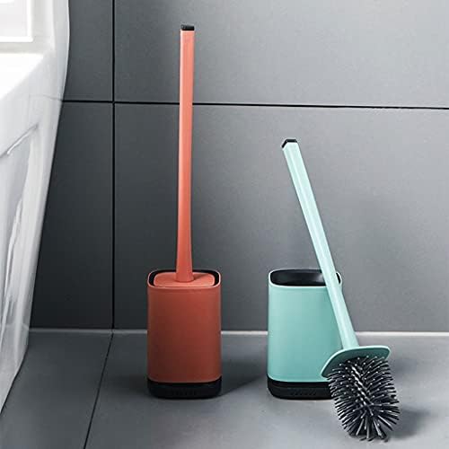 Escova de vaso sanitário/escova de tigela de vaso sanitário alça longa montada na parede Pusher de vaso