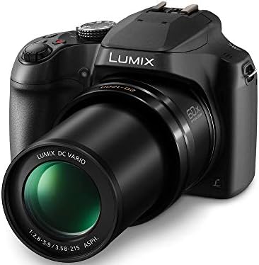 Câmera digital Panasonic Lumix DC-FZ80 4K, 18,1 megapixels, 60x Zoom 20-1200mm pacote essencial de lente