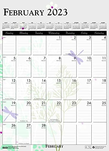 House of Doolittle 2023 Monthly Wall Calendar, Wildflower, 12 x 16,5 polegadas, janeiro a dezembro
