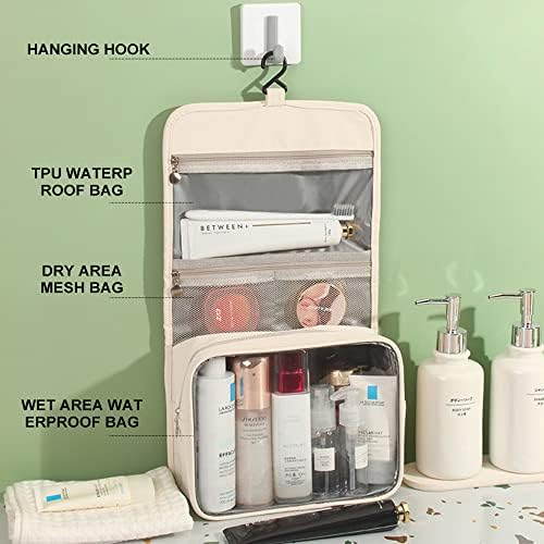 Bolsa de higiene pessoal Hiermi Travel for Women Womening Hanketily para homens e mulheres sacos de higiene pessoal