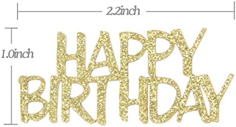 Confetti de feliz aniversário Halodete - Decorações de mesa de festas de aniversário confetes de ouro,