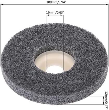 Griagem GOOFFY RIagem de 100 mm de nylon Ferramentas abrasivas de moagem de roda de fibra de