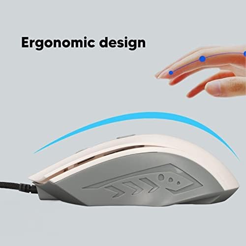 Mouse de entrada de voz Huleo ai, amplamente compatível com mouse com fio de retroilumação RGB