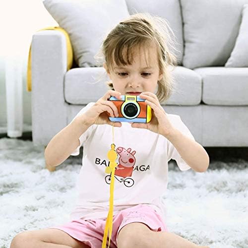 Câmera infantil WGWIOO, câmera digital infantil com tela LCD de 2,4 polegadas, brinquedo de câmera
